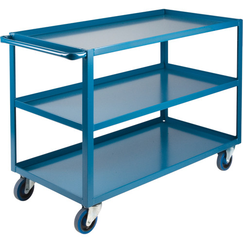 Chariot tablettes robuste 3 Tiers 24x36x51 Capacité 1200 lb