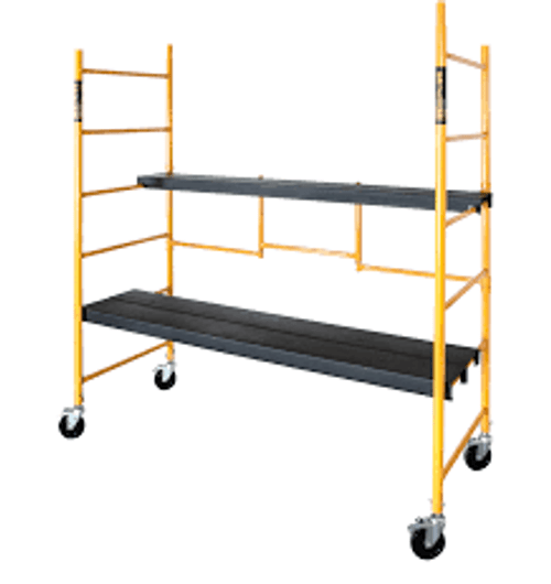 Échafaudage mobile rond en acier, dimensions 75" x 76"