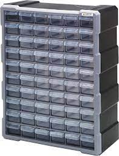 Armoire tiroir plastique 60 tiroirs 15" x 6-1/4" x 18-3/4" noir Armoire tiroir plastique 60 tiroirs 15" x 6-1/4" x 18-3/4" noir