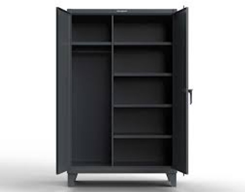 Armoire Rangement Penderie Acier 36x24x72 Gris