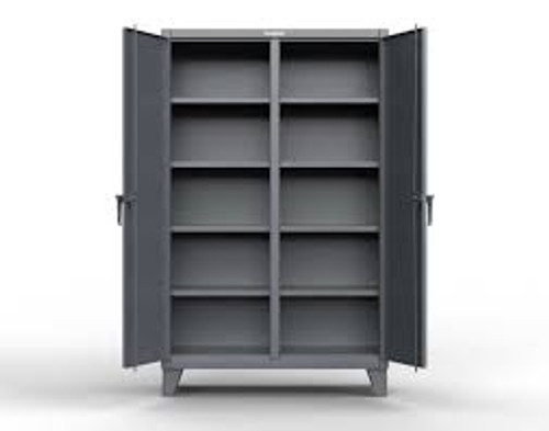 Armoire Double Rangement Acier 8 Tablettes 72" h x 48" la x 24" P Gris Armoire Double Rangement Acier 8 Tablettes 72" h x 48" la x 24" P Gris