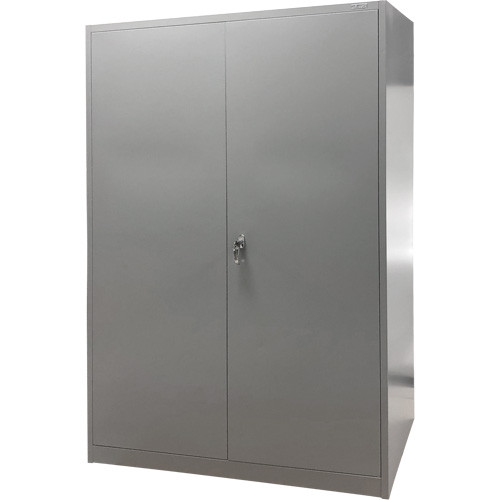 Armoire rangement Acier 4 Tablettes 78" h x 48" la x 24" P Gris Armoire rangement Acier 4 Tablettes 78" h x 48" la x 24" P Gris