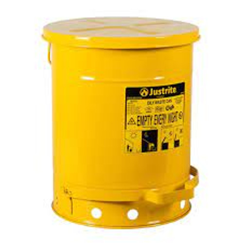 Contenants déchets huileux FM/Listé UL 10 gal. US Jaune