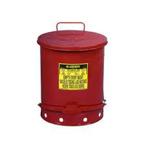 Contenants déchets huileux homologués FM/Listés UL 14 gal US Rouge