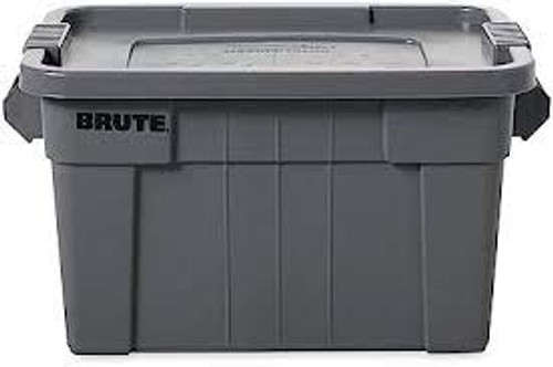 Bac stockage Brute couvercle, 27,88” x 17,38” x 15,13” h, Capacité 160 lb, Gris Bac stockage Brute couvercle, 27,88” x 17,38” x 15,13” h, Capacité 160 lb, Gris