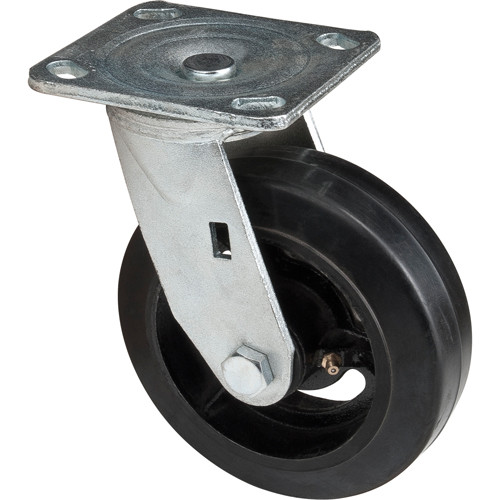 Roulette pivotante en caoutchouc de 6" (152,4 mm) - Capacité de charge de 500 lb (227 kg) Roulette pivotante en caoutchouc de 6" (152,4 mm) - Capacité de charge de 500 lb (227 kg)