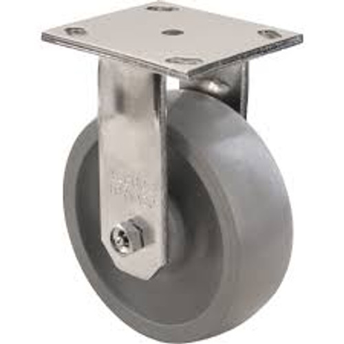 Roulette Max9MC Fixe Frein 5" Gris-WOW EnvirothaneMC 1000 lb Roulette Max9MC Fixe Frein 5" Gris-WOW EnvirothaneMC 1000 lb