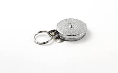 Porte-clés autorétractables #487-HD, Chrome, Câble 48", Support de montage