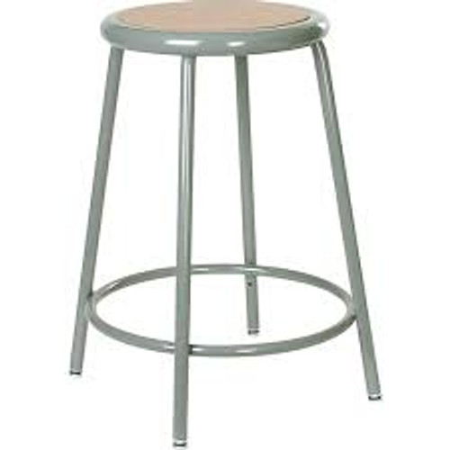 Tabouret série 500 Stationnaire Fixe 30" Acier/Masonite Siège Gris