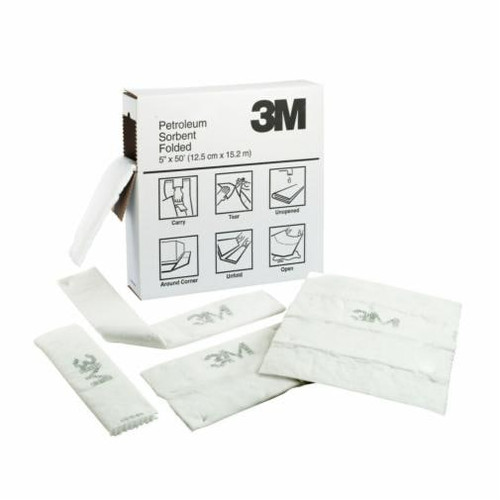 Absorbants pliés - Huile - 600" x 5" - 10,5 gal. absorption Absorbants pliés - Huile - 600" x 5" - 10,5 gal. absorption
