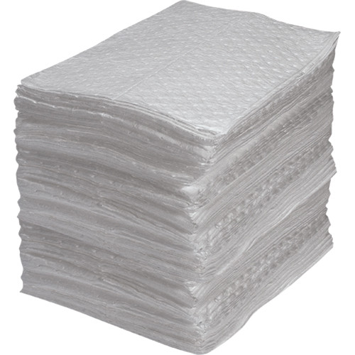 Absorbant fibres fines industriel, Huile, 15" x 17", 35 gal. absorption Absorbant fibres fines industriel, Huile, 15" x 17", 35 gal. absorption