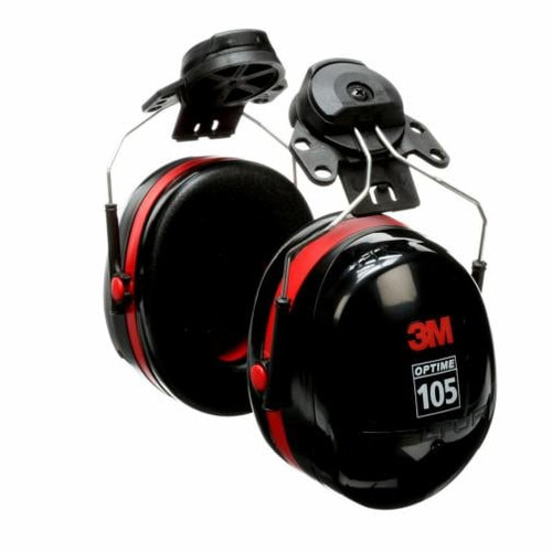 Serres-têtes Peltor Optime 105 pour casque, Fixation, 27 dB NRR Serres-têtes Peltor Optime 105 pour casque, Fixation, 27 dB NRR
