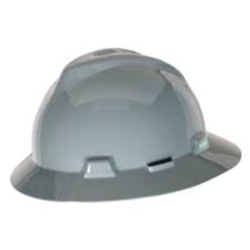 Casque sécurité fente bordure complète V-GardMD Suspension Glissement rapide Gris marine