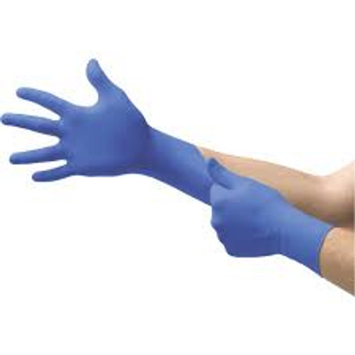 Gants d'examen MicroflexMD CobaltMD N19, Taille Petit, Matière Nitrile, Épaisseur 3,9 mils, Sans poudre, Couleur Bleu, Classe 2 Gants d'examen MicroflexMD CobaltMD N19, Taille Petit, Matière Nitrile, Épaisseur 3,9 mils, Sans poudre, Couleur Bleu, Classe 2