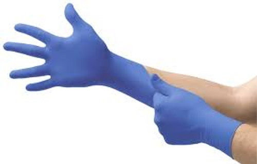 Gants examen usage multiple Microflex Cobalt N19 T-Grand Nitrile 3,9 mils Sans poudre Bleu Classe 2 Gants examen usage multiple Microflex Cobalt N19 T-Grand Nitrile 3,9 mils Sans poudre Bleu Classe 2