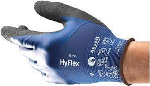 Gants coupures HyFlexMD 11-925, Taille 6/T-petit, Calibre 18, Revêtement Nitrile, Enveloppe Nylon, ANSI/ISEA 105 niveau 3