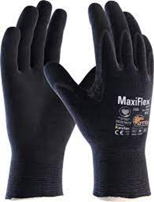 Gants écrans tactiles MaxiFlex Cut, Taille T-Grand, Calibre 15, Revêtement Mousse nitrile, Enveloppe Polyester/Kevlar, ASTM ANSI niveau A4/EN 388 niveau 3/EN 388 niveau D