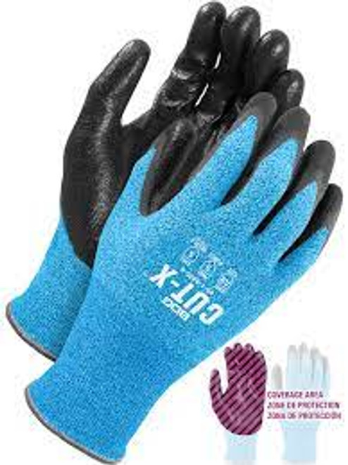 Gants résistants à la coupe et aux aiguilles Cut-XMC, Taille Moyen/8/Hommes, Calibre 13, Revêtement en mousse de nitrile, Enveloppe en nylon/acier inoxydable/coton/PEHP, Niveau A9 selon ASTM ANSI Gants résistants à la coupe et aux aiguilles Cut-XMC, Taille Moyen/8/Hommes, Calibre 13, Revêtement en mousse de nitrile, Enveloppe en nylon/acier inoxydable/coton/PEHP, Niveau A9 selon ASTM ANSI