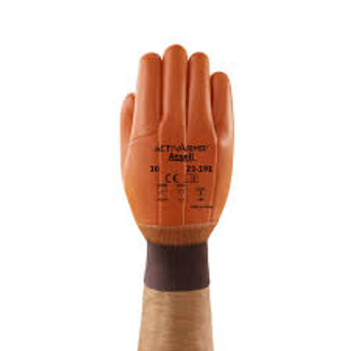 Gants hiver Monkey GripMD 23-191, Taille T-Grand/10, 11" lo, PVC, Doublure Molleton mousse, Gant calibre hiver