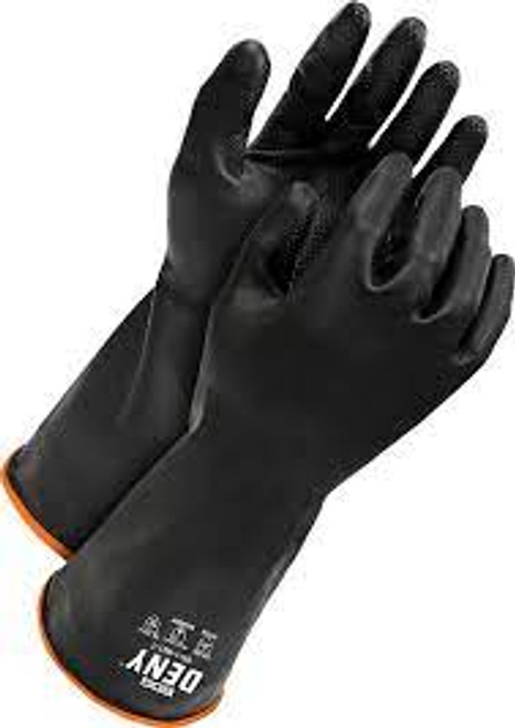 Gants résistants produits chimiques DenyMC, Taille 7, 12" lo, Caoutchouc Latex, Doublure Ouatée, Gant calibre hiver Gants résistants produits chimiques DenyMC, Taille 7, 12" lo, Caoutchouc Latex, Doublure Ouatée, Gant calibre hiver