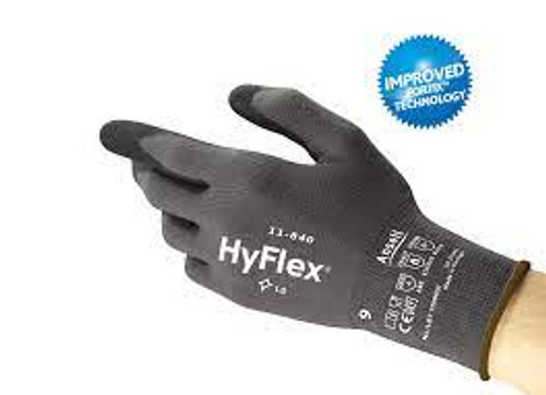 Gants HyFlexMD 11-840, Taille 9/Grand, Revêtement en Mousse de nitrile, Calibre 15, Enveloppe en Nylon Gants HyFlexMD 11-840, Taille 9/Grand, Revêtement en Mousse de nitrile, Calibre 15, Enveloppe en Nylon