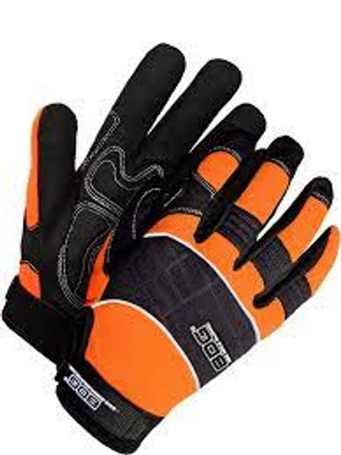 Gants mécanicien doublés haute visibilité X-SiteMC, Paume Synthétique, Taille Grand