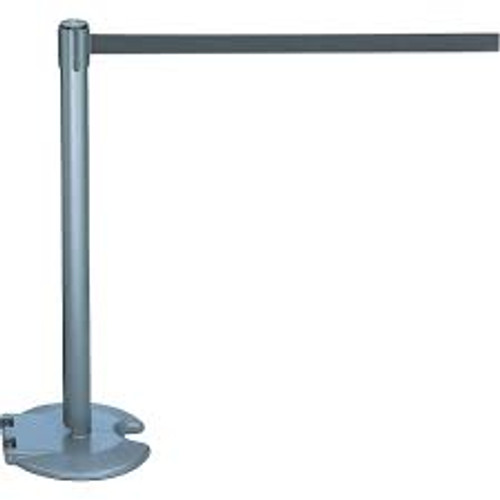 Montant barrière RollaBarrierMD Acier 39" h Ruban Noir Longueur ruban 7,5' Montant barrière RollaBarrierMD Acier 39" h Ruban Noir Longueur ruban 7,5'