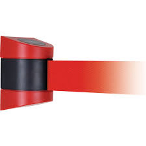 Unités murales TensabarrierMD en plastique avec fixation par vis, ruban de 15' de couleur rouge Unités murales TensabarrierMD en plastique avec fixation par vis, ruban de 15' de couleur rouge