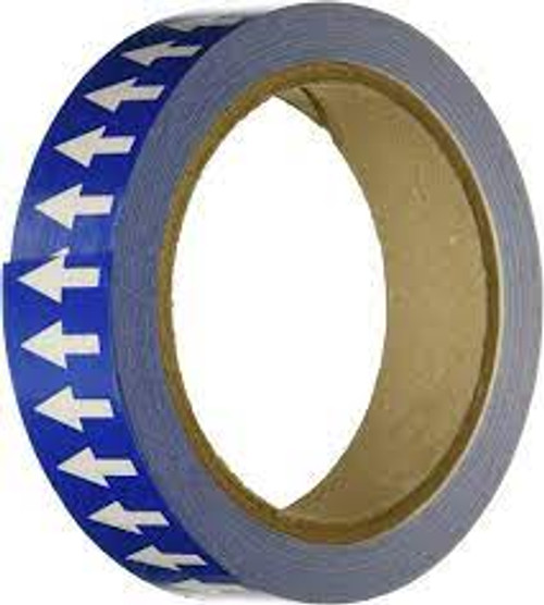 Rubans fléches direction écoulement 54' Blanc/bleu