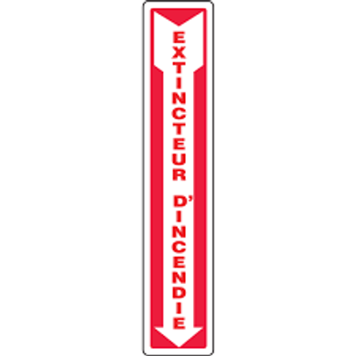 Extincteur Incendie 4x18 Vinyle Français Pictogramme Extincteur Incendie 4x18 Vinyle Français Pictogramme