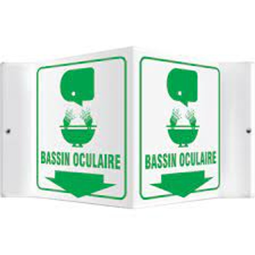 ProjectionMC Bassin Oculaire 6x8-1/2 Plastique Français pictogramme ProjectionMC Bassin Oculaire 6x8-1/2 Plastique Français pictogramme