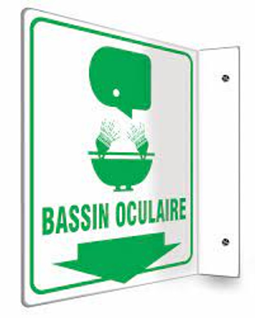 Enseignes douche oculaire ProjectionMC 8x8 Plastique Français pictogramme Enseignes douche oculaire ProjectionMC 8x8 Plastique Français pictogramme