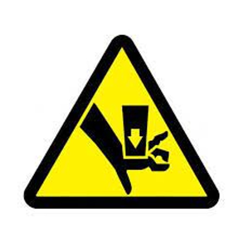 Étiquettes sécurité avertissement ISO écrasement 4" x 4" Vinyle Pictogramme Étiquettes sécurité avertissement ISO écrasement 4" x 4" Vinyle Pictogramme