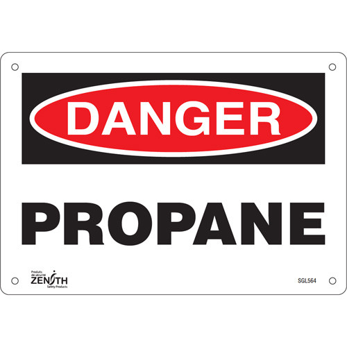 Propane Sign, 7x10, Plastic, English Propane Sign, 7x10, Plastic, English