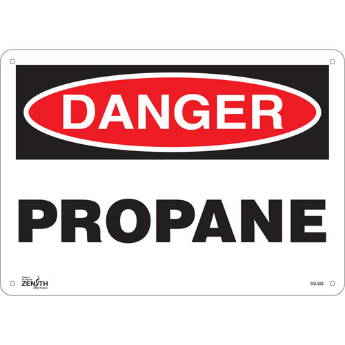 Propane Sign, 10x14, Aluminum, English Propane Sign, 10x14, Aluminum, English