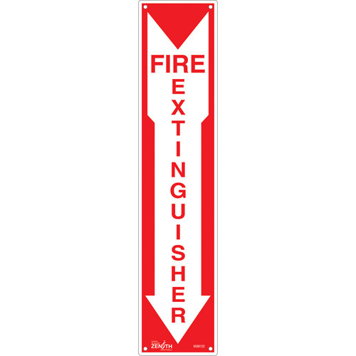 Extincteur «Fire Extinguisher», 18" x 4", Matériau en plastique, Langue: Anglais avec pictogramme Extincteur «Fire Extinguisher», 18" x 4", Matériau en plastique, Langue: Anglais avec pictogramme
