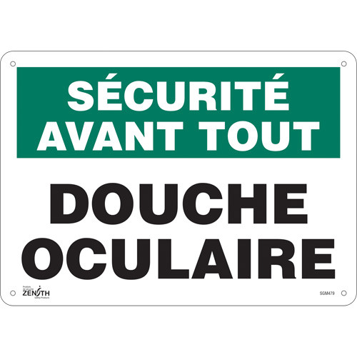 Douche Oculaire 10x14 Plastique Français Douche Oculaire 10x14 Plastique Français