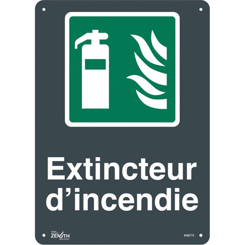 Extincteur Incendie 14x10 Plastique Français pictogramme Extincteur Incendie 14x10 Plastique Français pictogramme