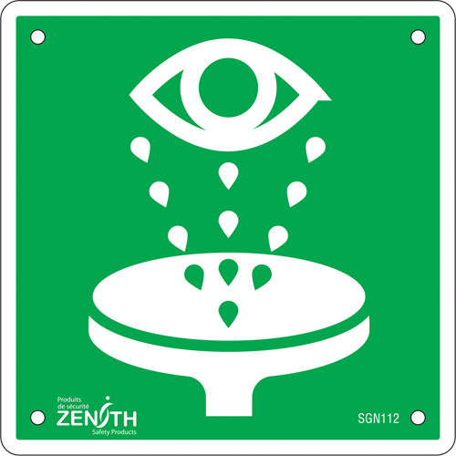 Enseigne sécurité CSA Douche Oculaire 6x6 Plastique Pictogramme Enseigne sécurité CSA Douche Oculaire 6x6 Plastique Pictogramme