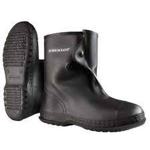 Bottillons protection noirs 10" PVC Fermeture Bouton-pression Hommes 10 - 11