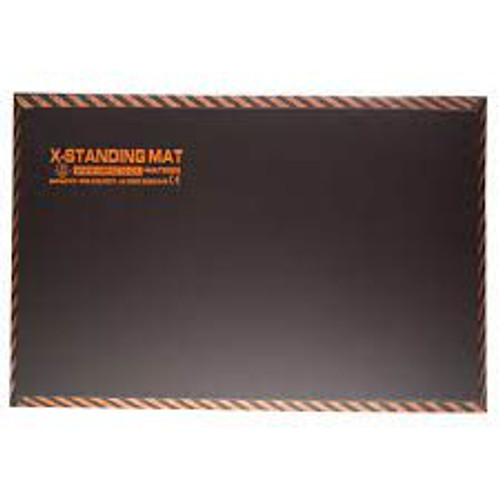 Tapis travail debout anti-fatigue 16" x 28" x 1" Noir Caoutchouc Tapis travail debout anti-fatigue 16" x 28" x 1" Noir Caoutchouc