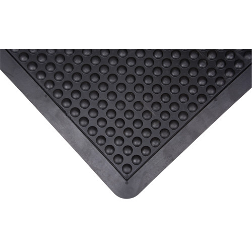 Tapis antifatigue à dômes 3x4x1/2 Noir Caoutchouc Tapis antifatigue à dômes 3x4x1/2 Noir Caoutchouc