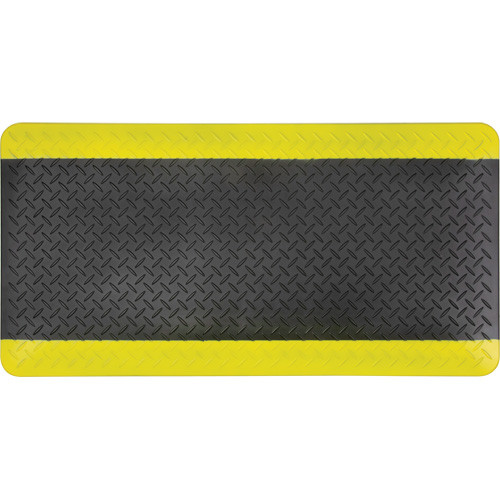 Tapis antifatigue Losange 1-2/3' x 3-1/4' x 3/4" Noir/Jaune Polyuréthane Tapis antifatigue Losange 1-2/3' x 3-1/4' x 3/4" Noir/Jaune Polyuréthane