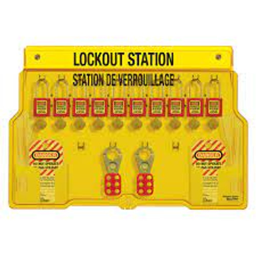 Stations verrouillage, Cadenas Thermoplastique, Capacité 10, Cadenas Inclus Stations verrouillage, Cadenas Thermoplastique, Capacité 10, Cadenas Inclus