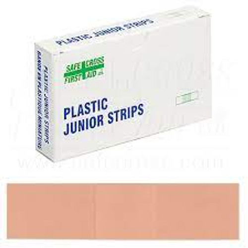 Bandages Juniors Rectangulaires 18" en Plastique Stériles Bandages Juniors Rectangulaires 18" en Plastique Stériles