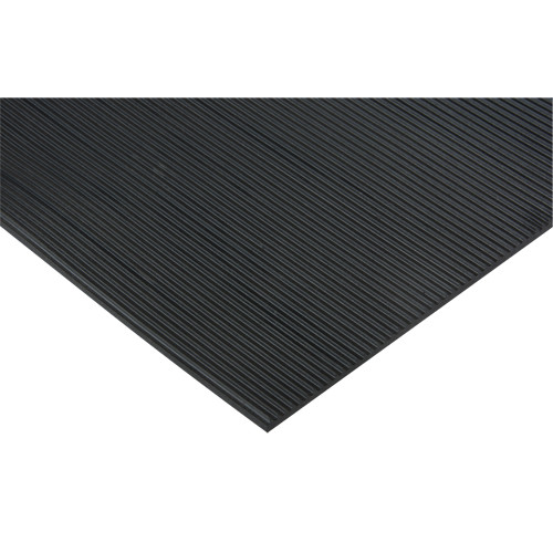 Tapis nervuré Essuie-pieds 3' x 75' x 1/8" Noir Tapis nervuré Essuie-pieds 3' x 75' x 1/8" Noir