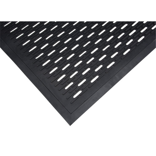 Tapis profil bas caoutchouc Grattoir Type motif fentes 3' 5' Noir Tapis profil bas caoutchouc Grattoir Type motif fentes 3' 5' Noir