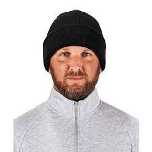 Tuque tricotée côtelée avec fermeture glissière N-Ferno, Taille unique, Noir Tuque tricotée côtelée avec fermeture glissière N-Ferno, Taille unique, Noir