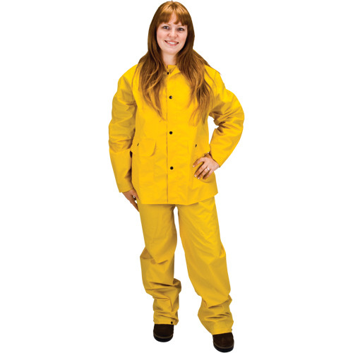 Imperméable RZ100 en polyester/PVC, taille grand, couleur jaune Imperméable RZ100 en polyester/PVC, taille grand, couleur jaune