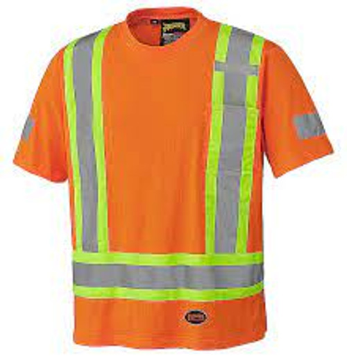 T-shirt sécurité coton 3T-Grand orange